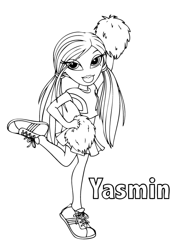 Cheerleading coloring pages