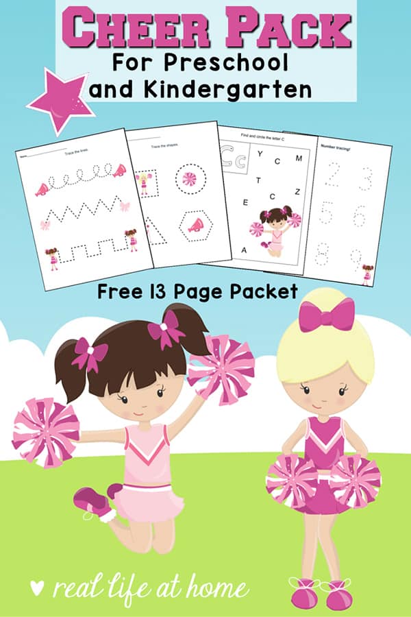 Cheerleader printables cheerleading worksheets for preschool and kindergarten