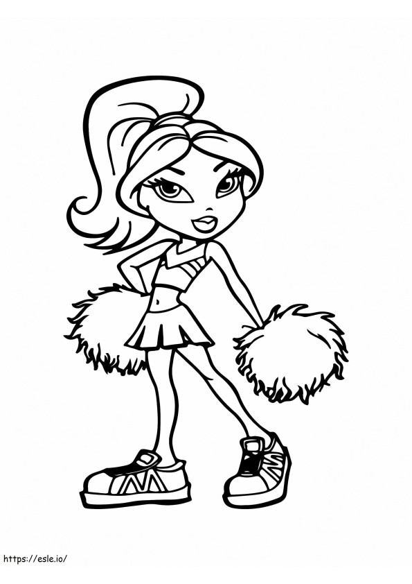 Bratz cheerleading coloring pages