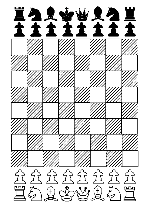 Chess coloring pages printable for free download