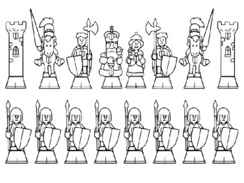 Chess pieces coloring picture by stevens social studies tpt