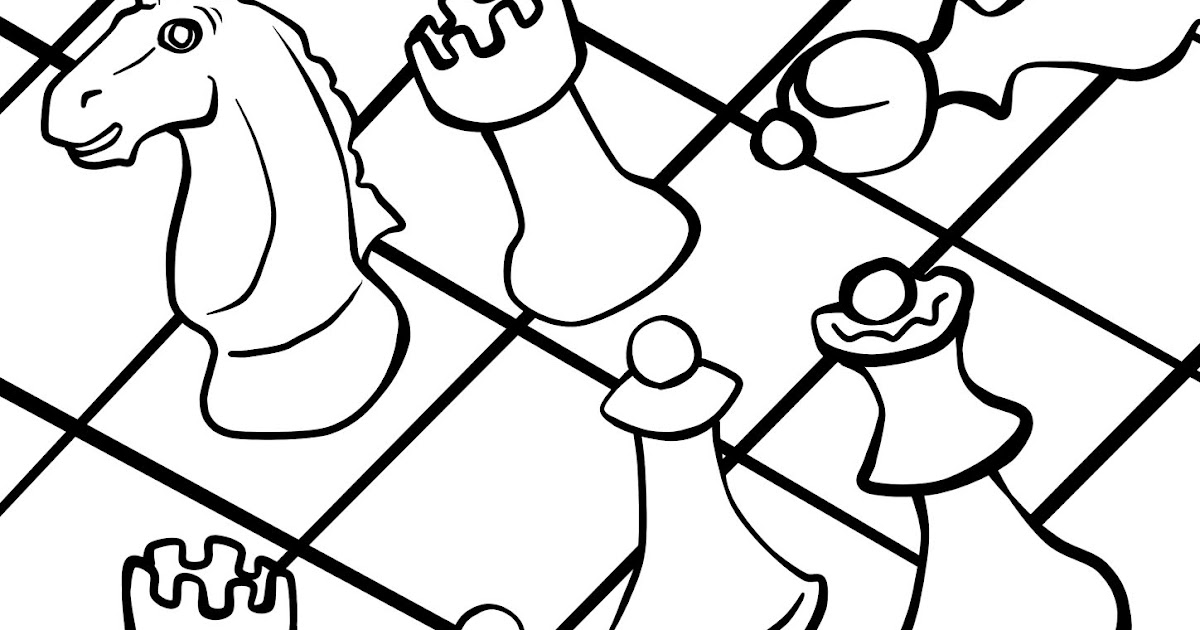 Chess a coloring page shakki vãrityskuva