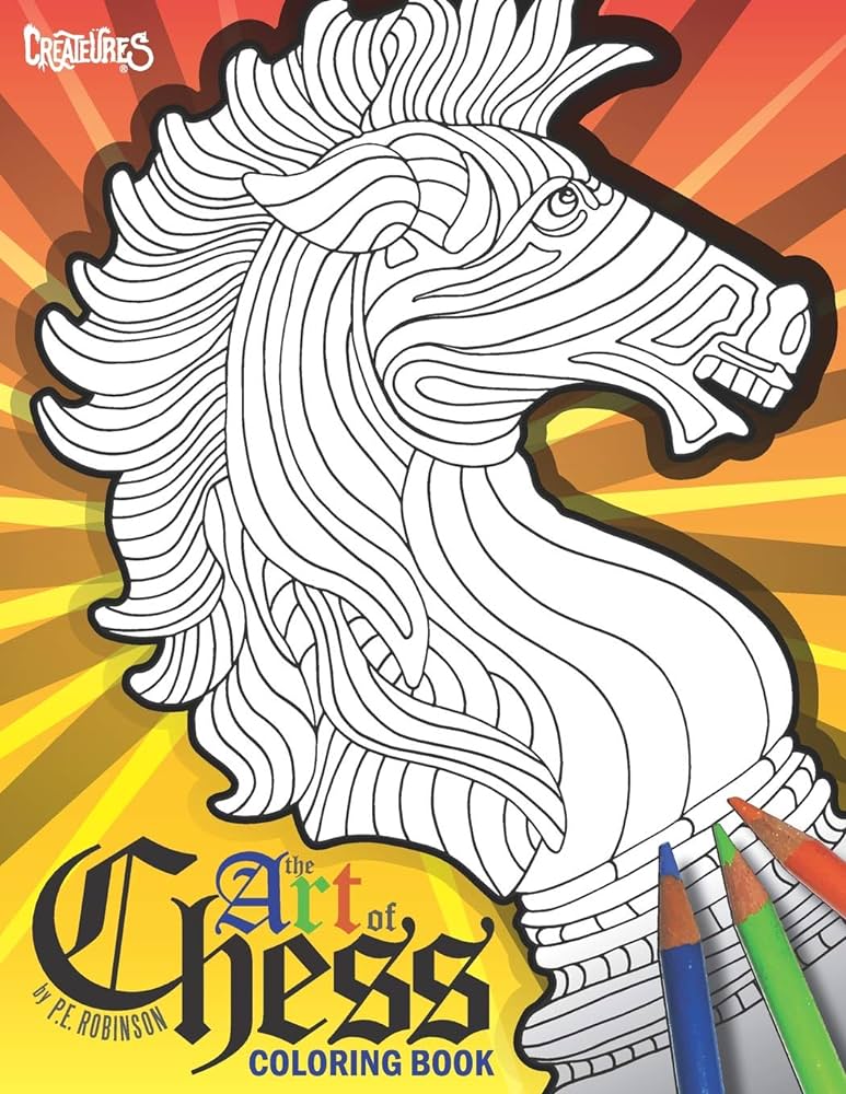 The art of chess coloring book de