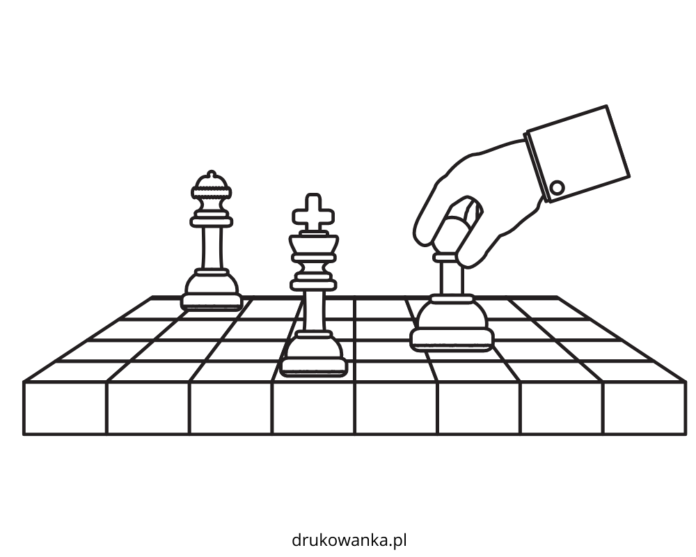 Chess party coloring book printable online