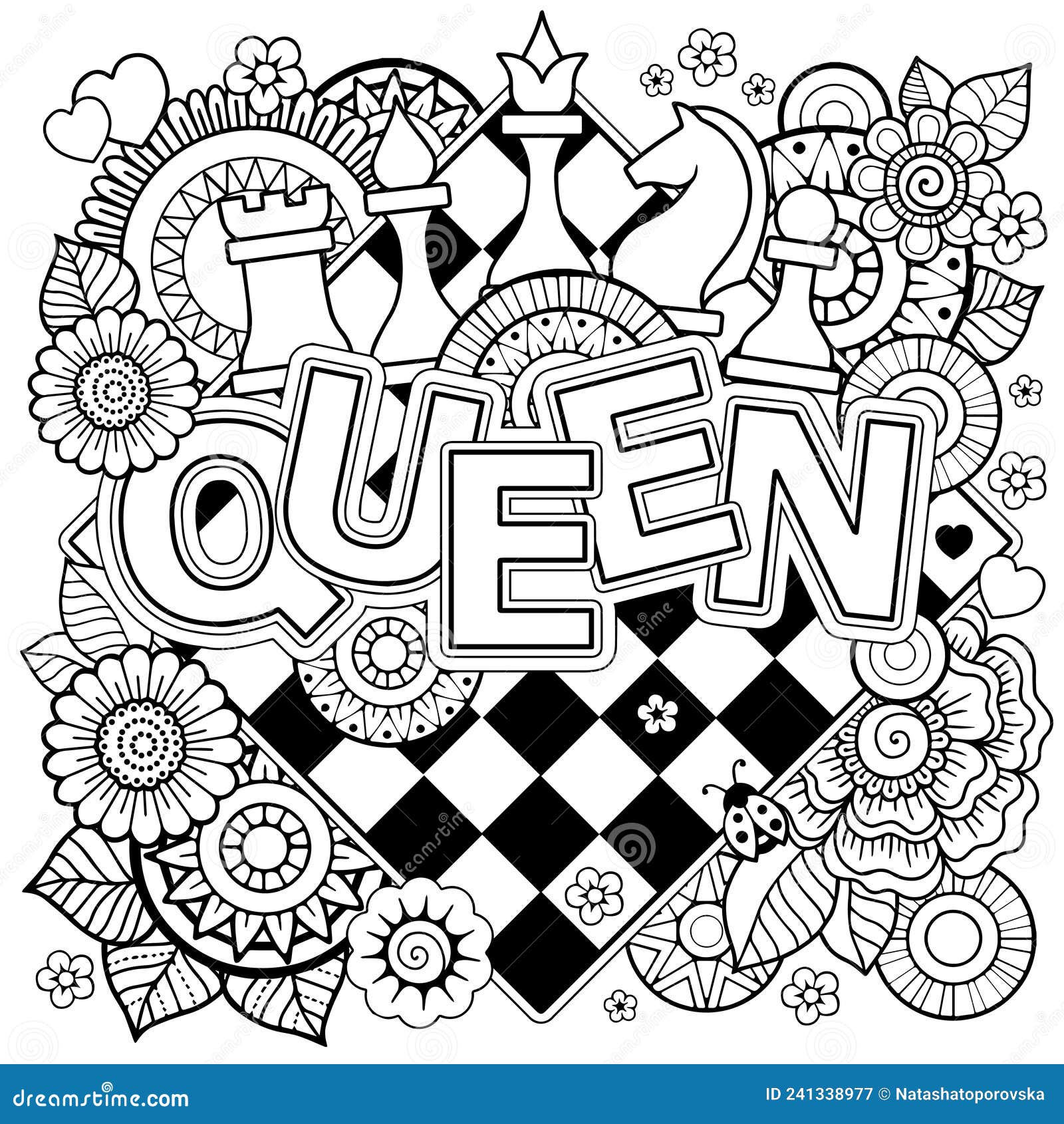 Printable chess pieces coloring pages