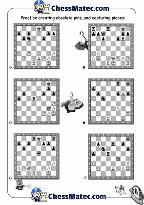 Chess worksheets for kids