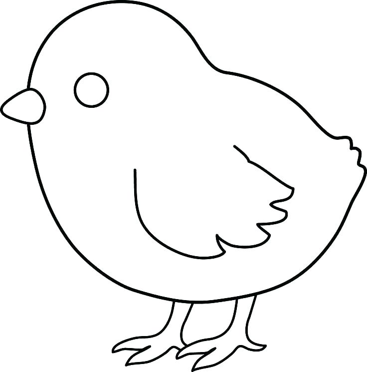 Chick coloring page