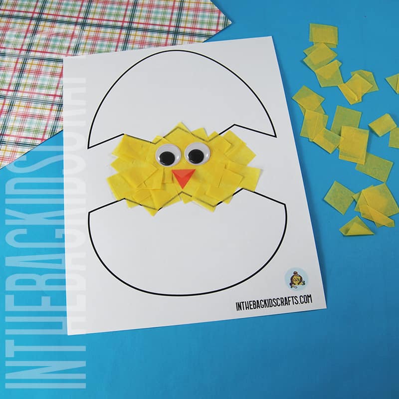 Chick craft free printable â in the bag kids crafts