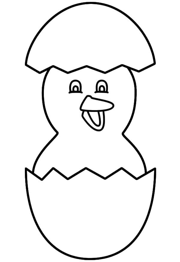 Chick coloring page