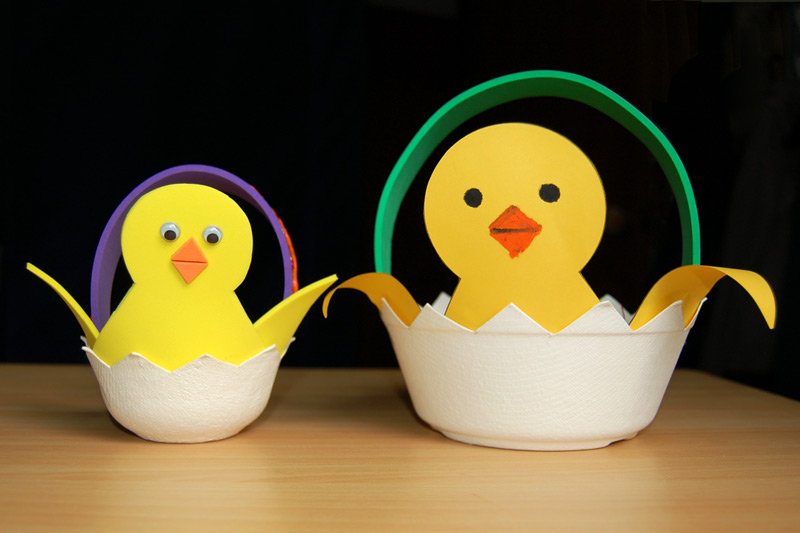 Easter chick basket template free printable templates coloring pages