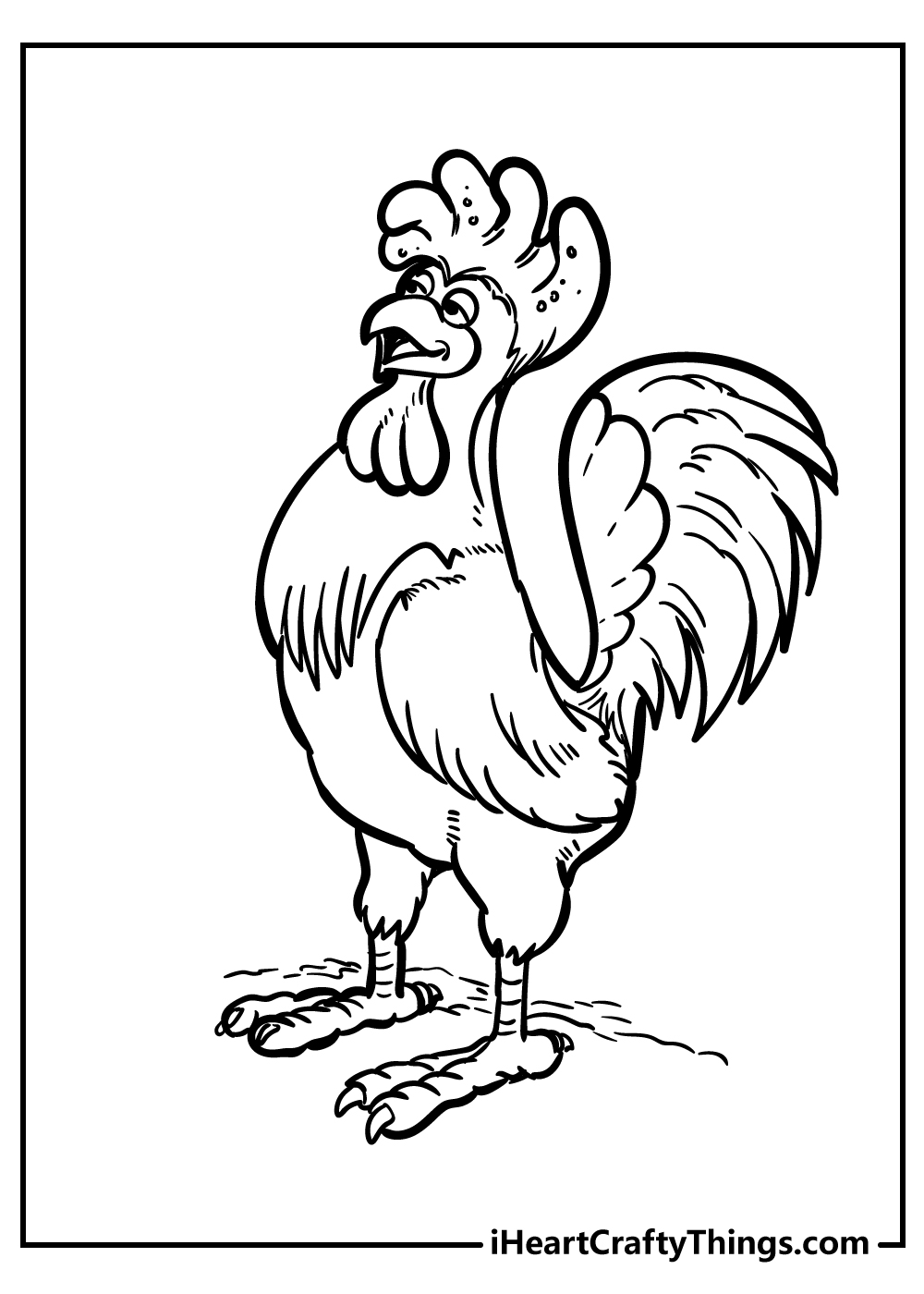 Chicken coloring pages free printables