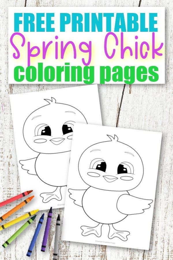 Free cut and paste baby chick craft with template â simple mom project