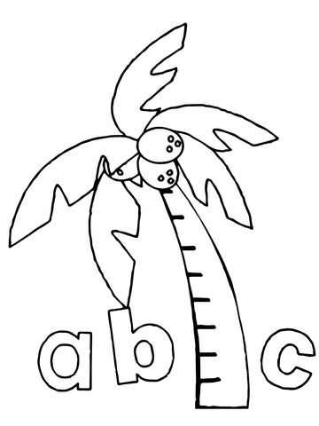 Chicka chicka boom boom abc coloring page from chicka chicka boom boom category select fromâ abc coloring pages chicka chicka boom boom preschool chicka chicka