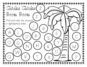 Chicka chicka boom boom practice by special resources for special learners