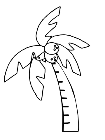 Chicka chicka boom boom palm tree coloring page free printable coloring pages