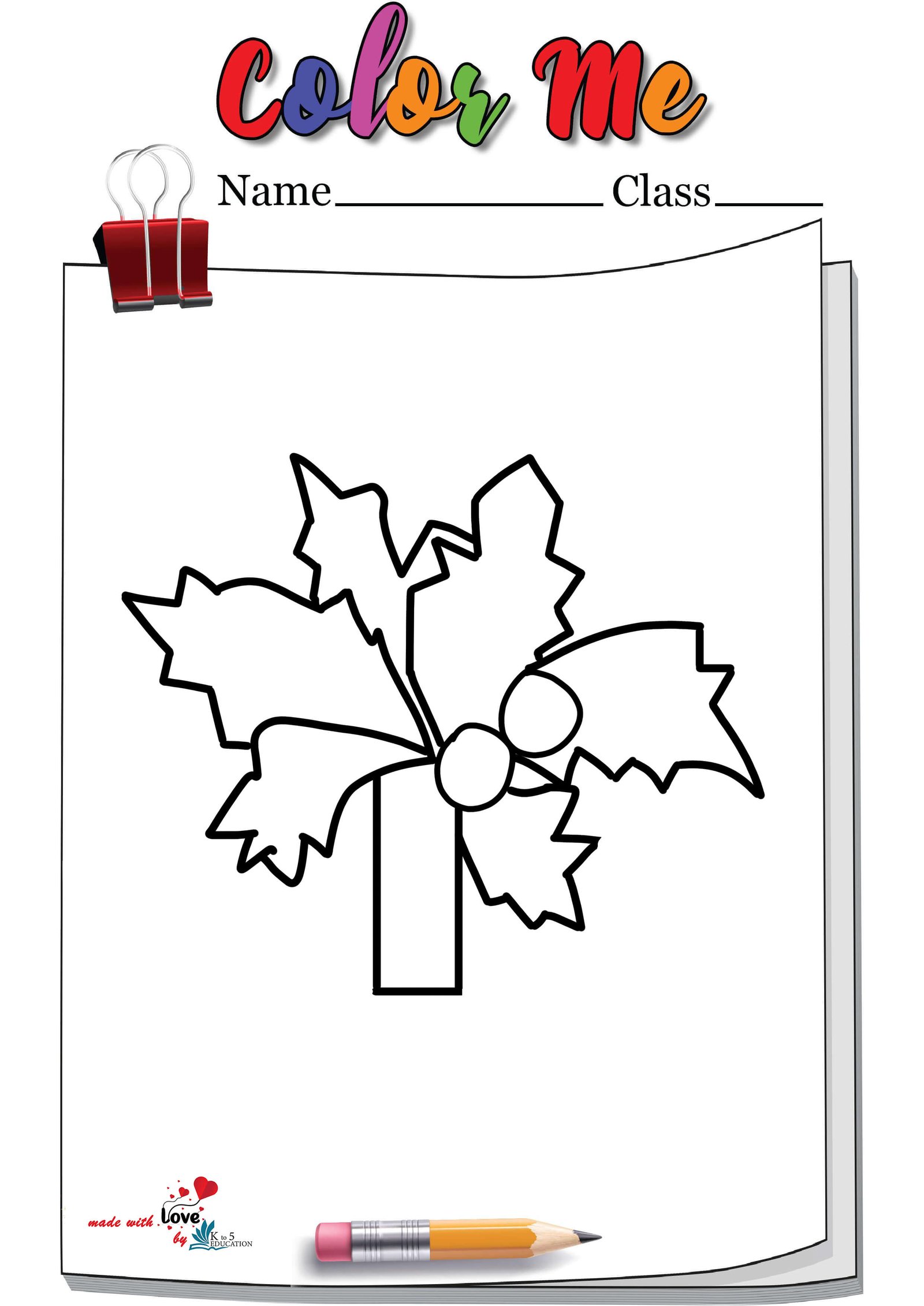 Chicka chicka boom boom coloring page free download