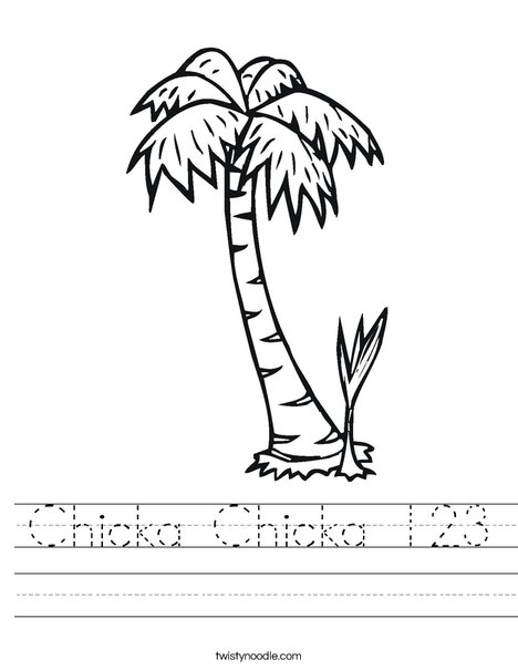 Chicka chicka worksheet