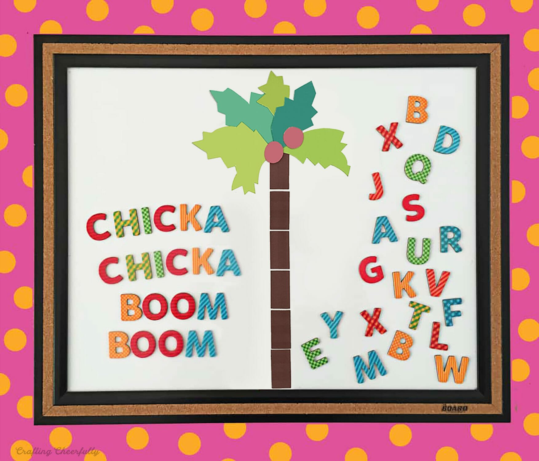 Chicka chicka boom boom abc learning board