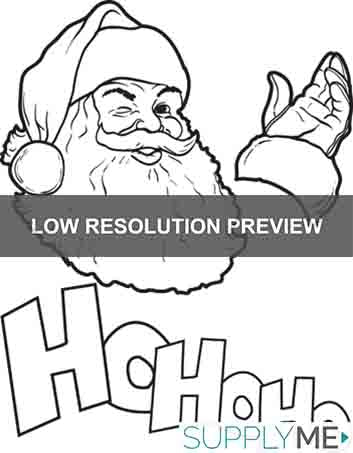 Printable santa claus coloring page for kids â