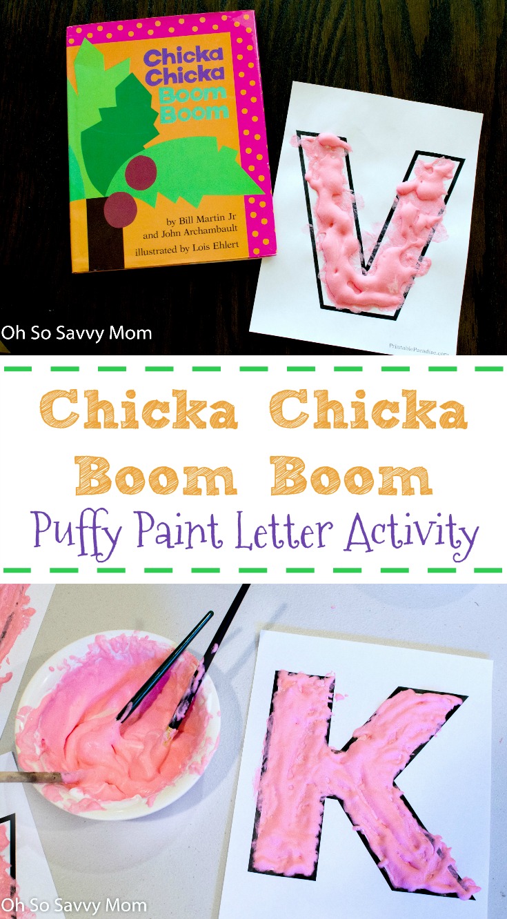 Chicka chicka boom boom activity gets kids excited about letters