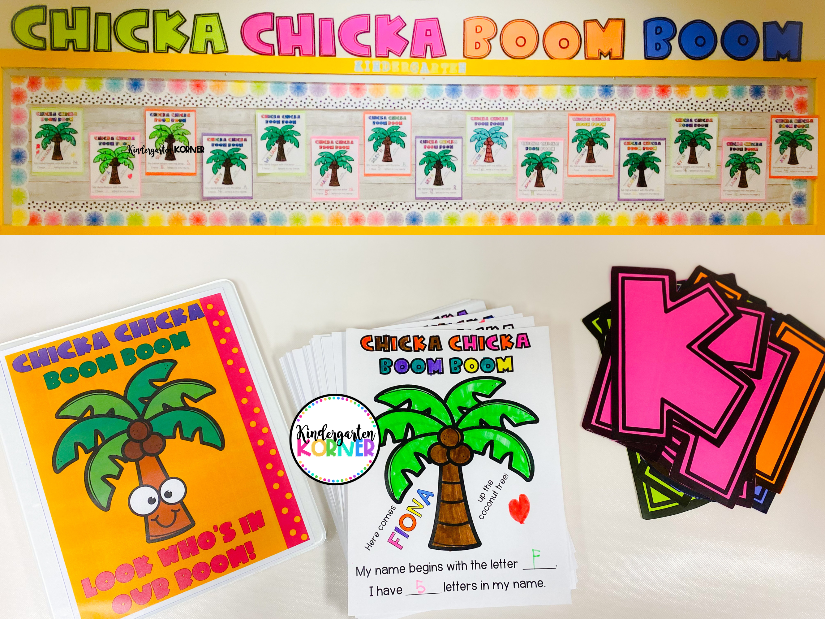 Chicka chicka boom boom bulletin board class book