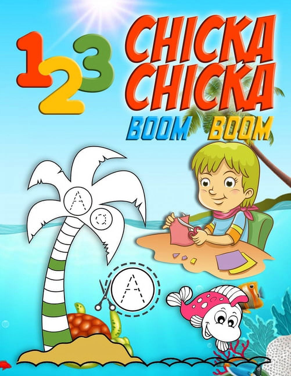 Chicka chicka boom boom boom chicka boom numbers coloring book for kids ages