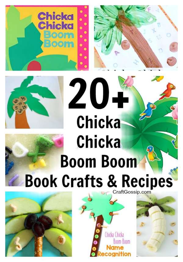 Chicka chicka boom boom book crafts and recipes â craft gossip