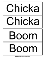 Chicka chicka boom boom printables