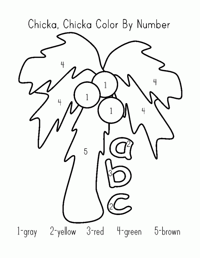 Chicka chicka boom boom coloring pages printable for free download