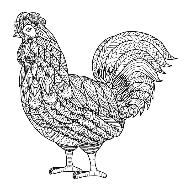 Coloring book pages chicken stock illustrations â coloring book pages chicken stock illustrations vectors clipart