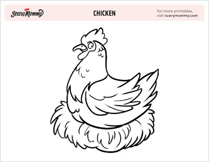 Youre in cluck these chicken coloring pages will keep your kiddo entertained