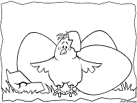 Chicken coloring pages and printable activities