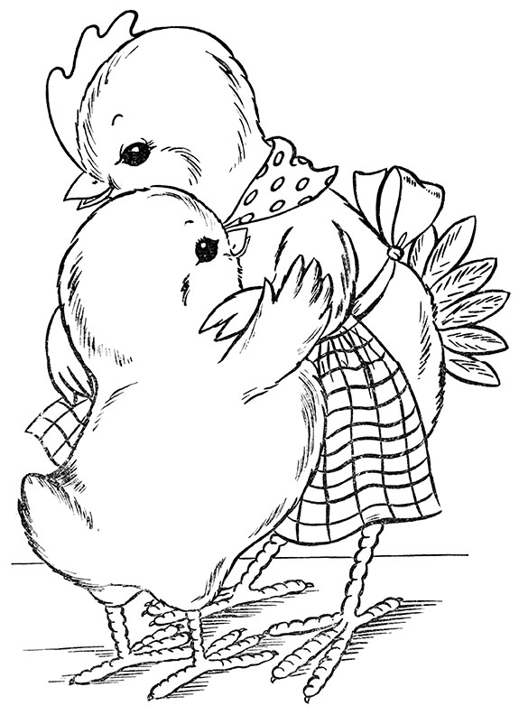 Chicken coloring pages