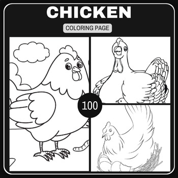 Fun and playful chicken coloring pages for kids for kids mothers days and spring