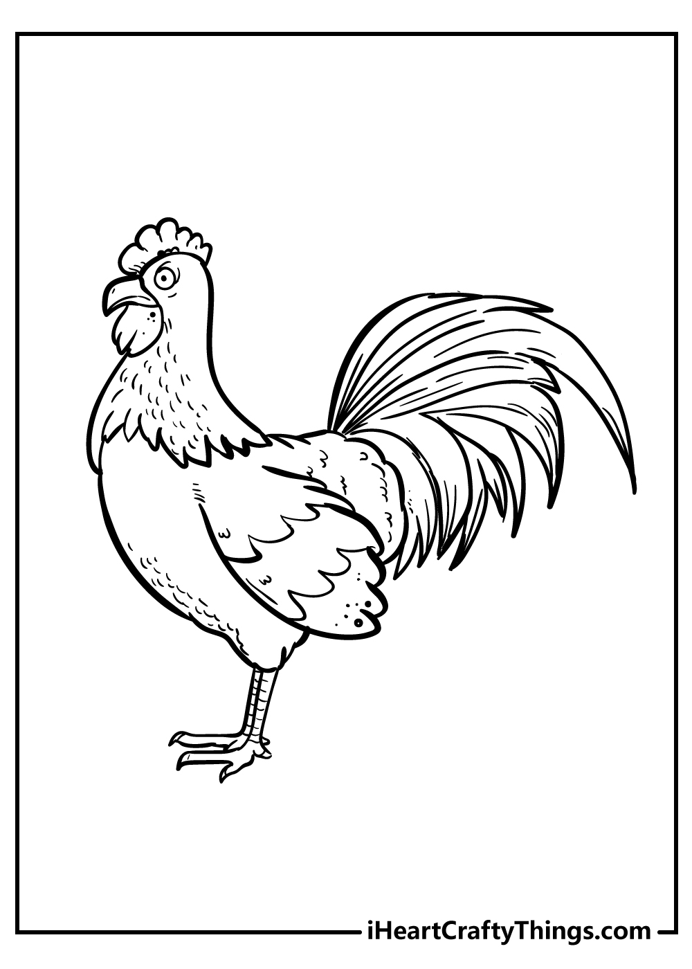 Chicken coloring pages free printables