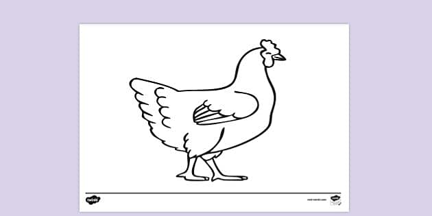 Chicken template printable