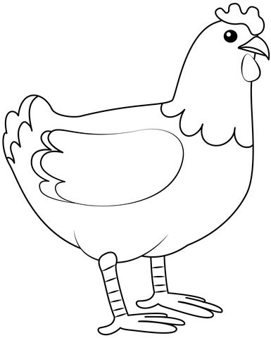 Chicken coloring page from chicken category select from printable crafts of cartooâ chicken coloring pages chicken coloring free printable coloring pages