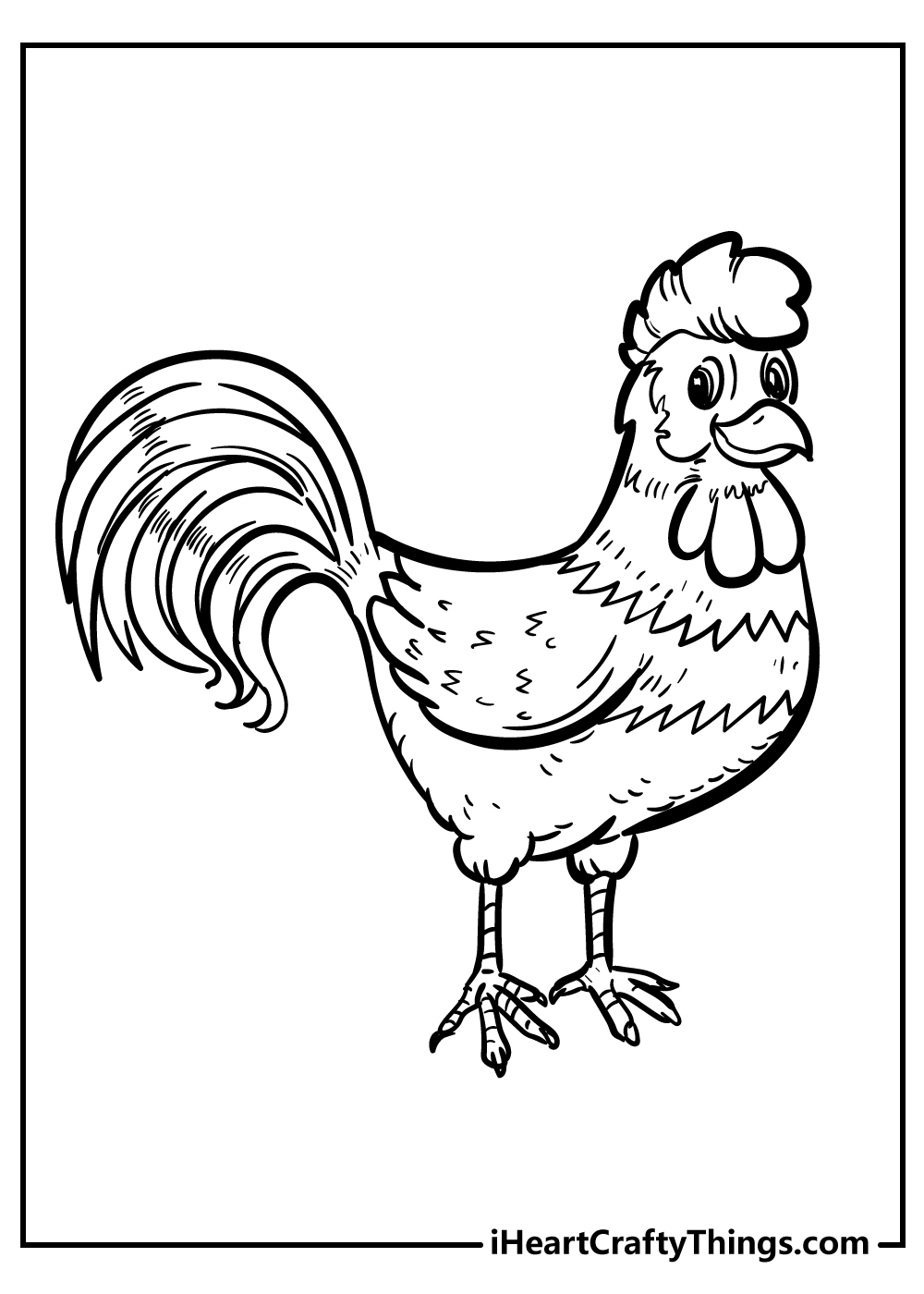 Chicken coloring pages free printables