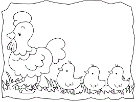 Chicken coloring pages and printable activities