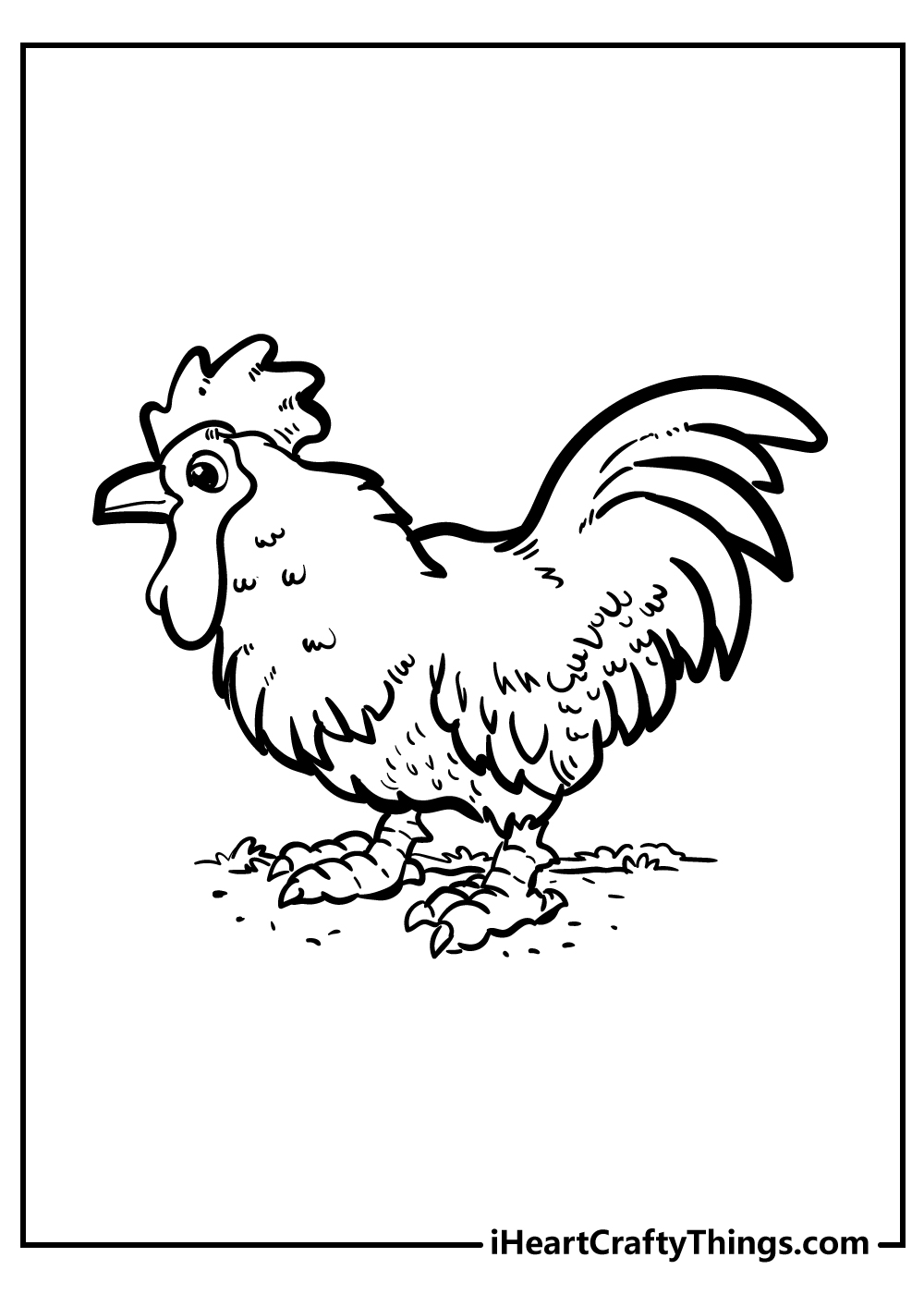 Chicken coloring pages free printables