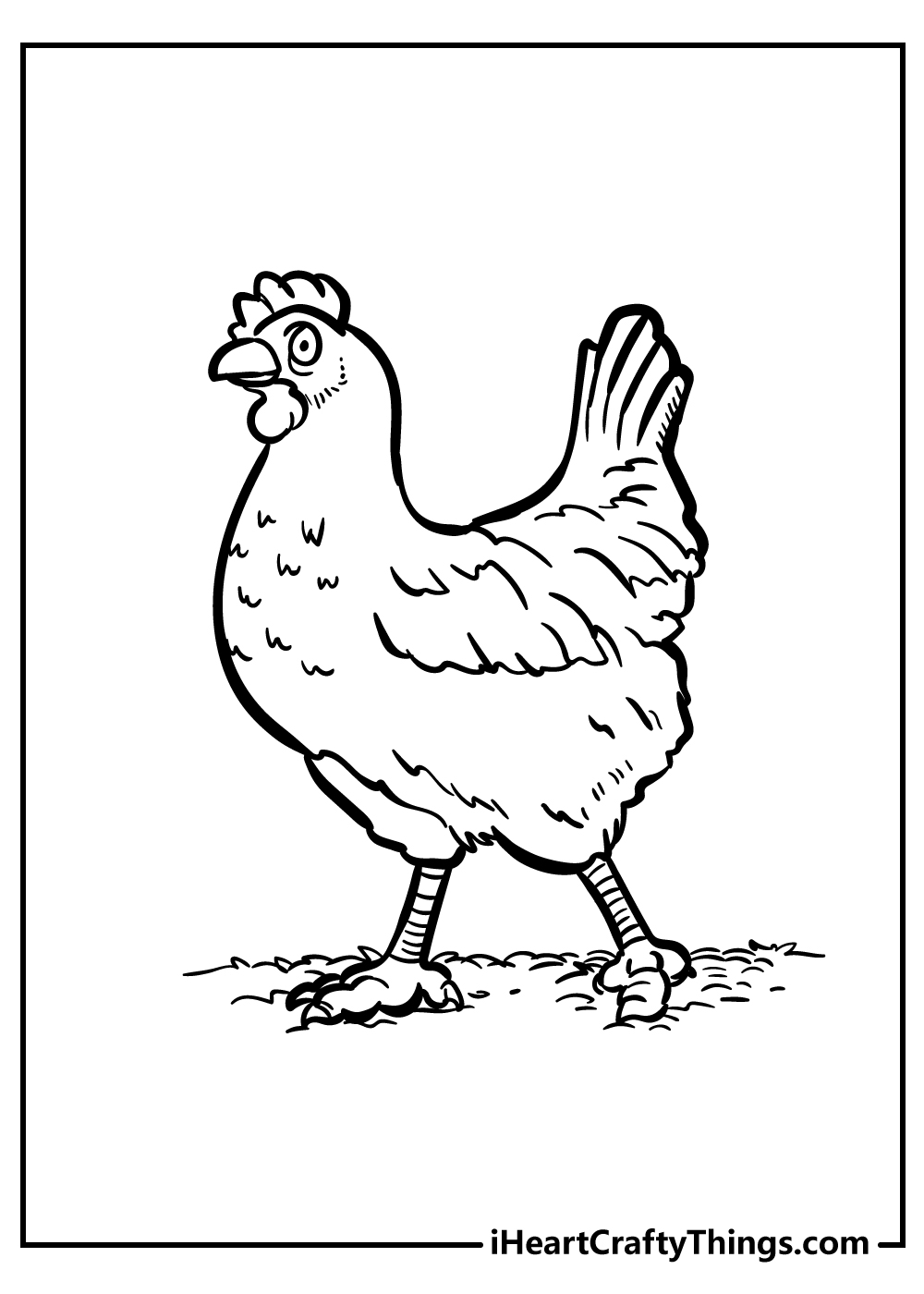 Chicken coloring pages free printables