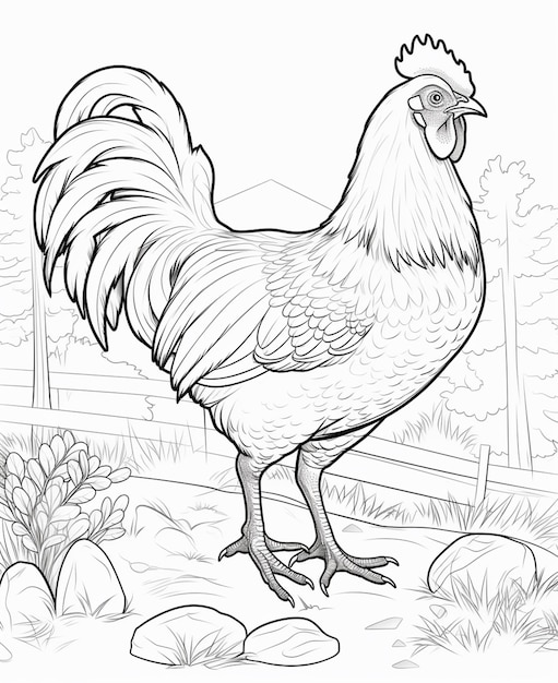 Page chicken coloring pages images