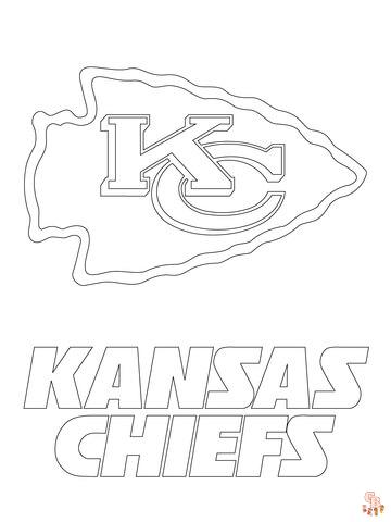 Kansas city chiefs coloring pages for kids