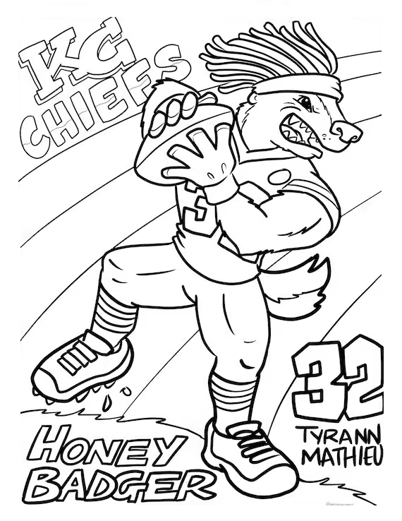 Kansas city chiefs coloring pages