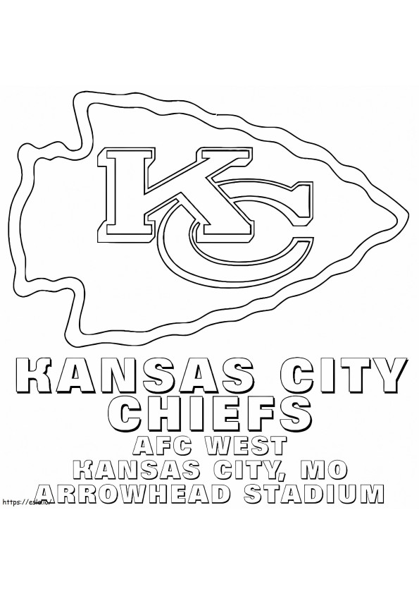 Printable kansas city chiefs coloring page