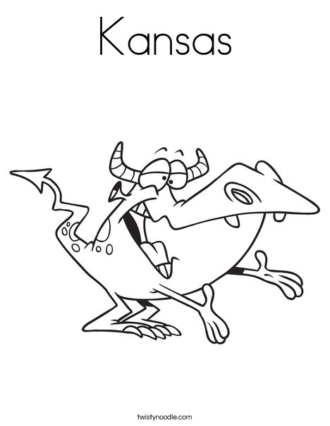 Kansas coloring page