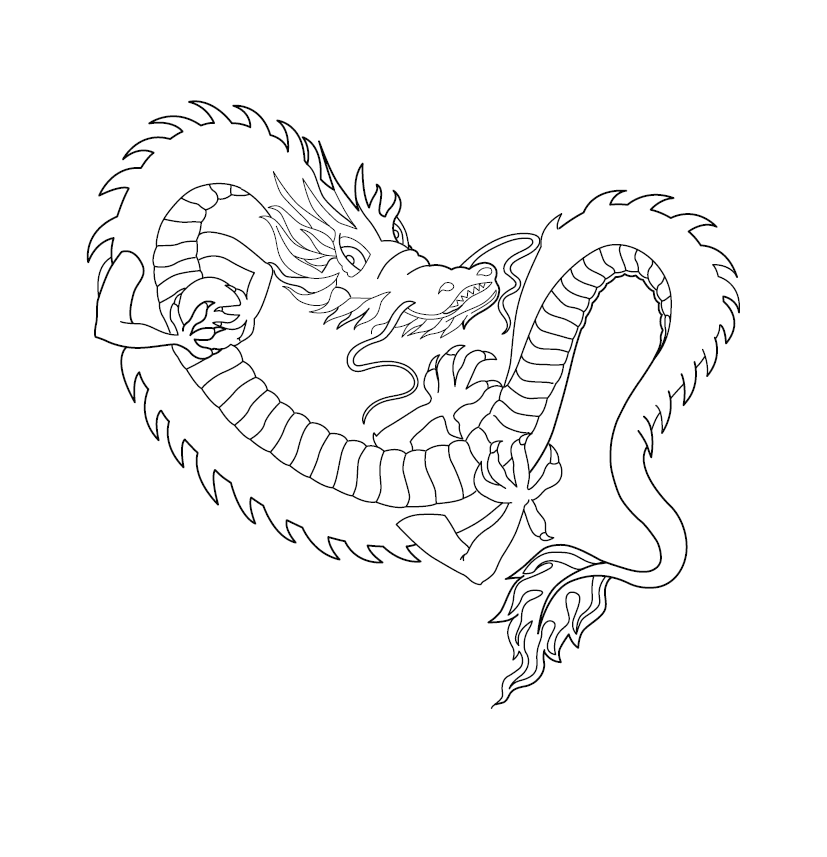 Free printable dragon colouring image free colouring book for childr â monkey pen store