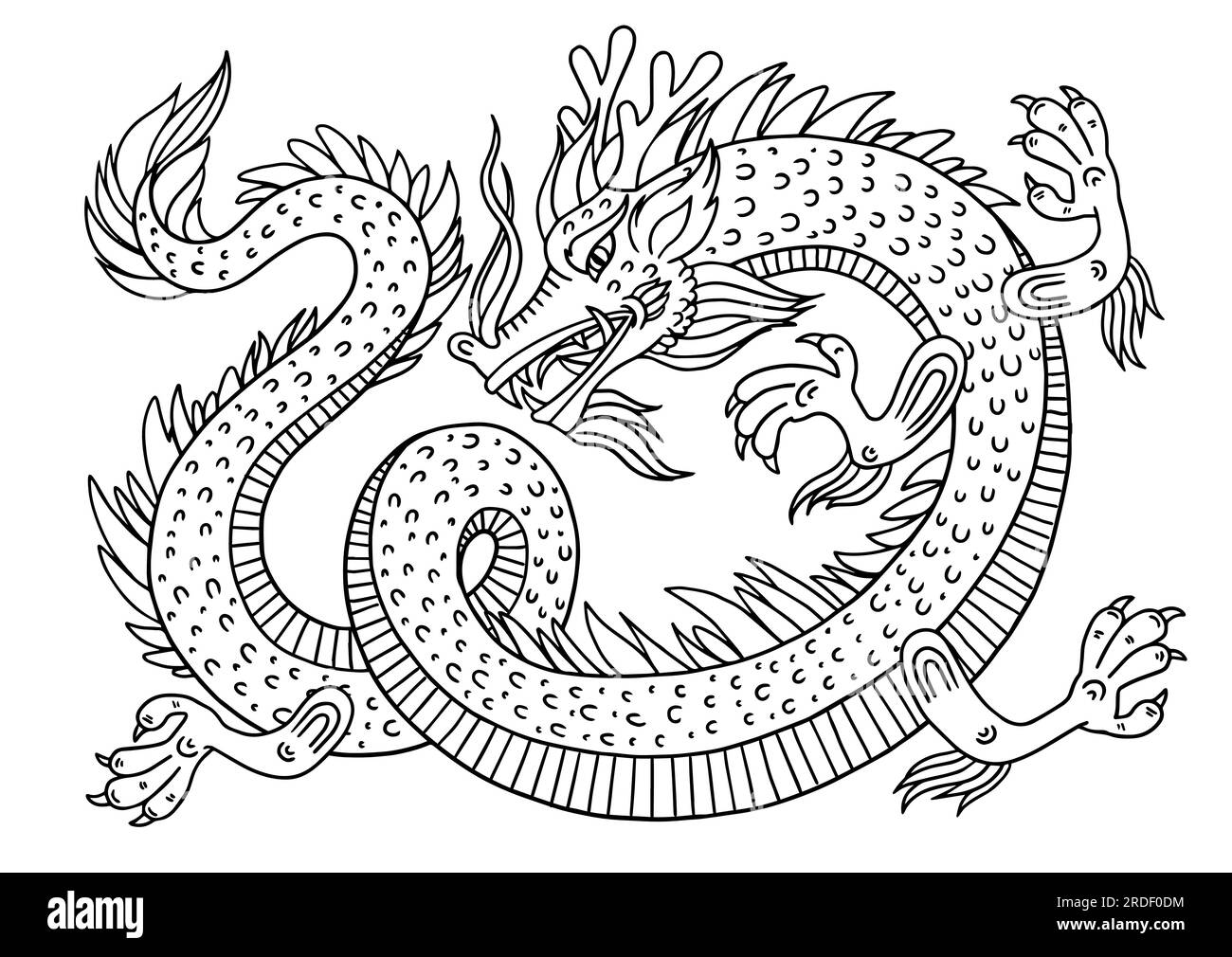 Hong kong new year china chinese dragon black and white stock photos images