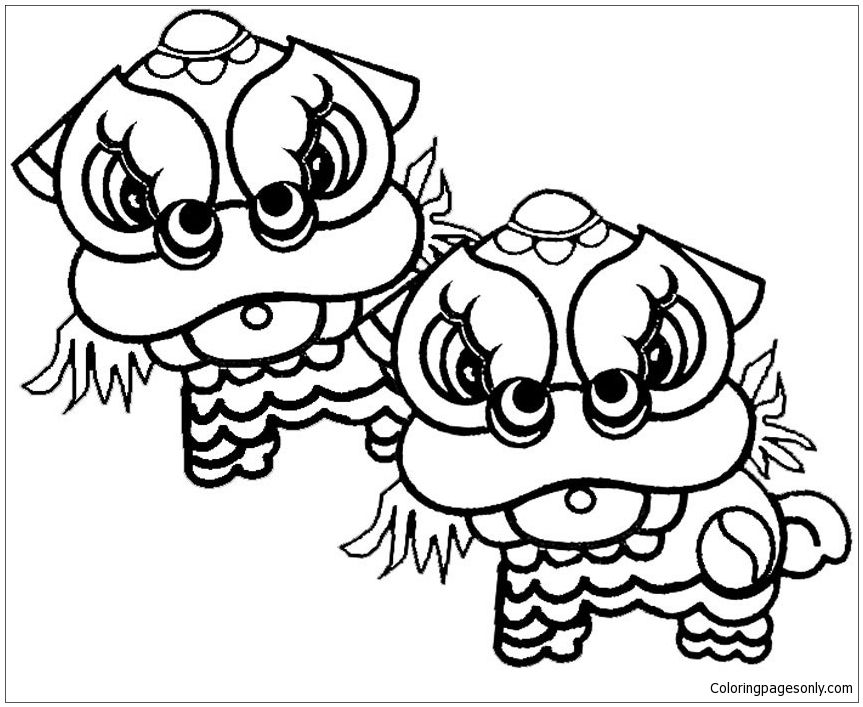 Chinese new year coloring page httpcoloringpagesonlypageschinese