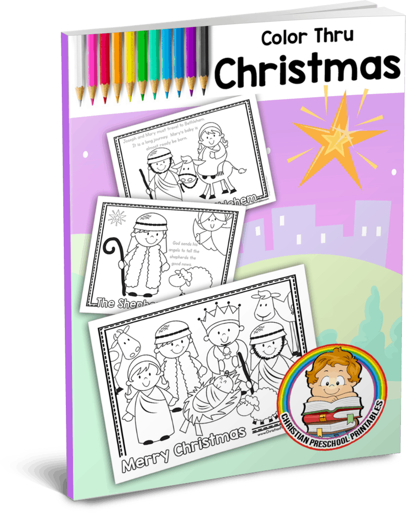 Christmas bible coloring pages